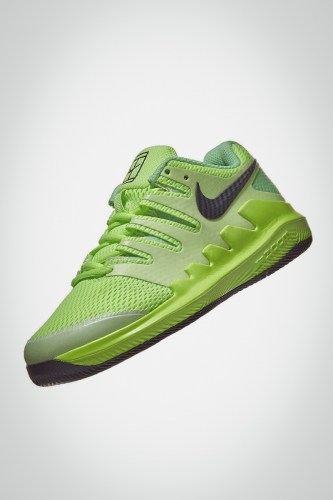 Детские теннисные кроссовки Nike Court Vapor X (зеленые)