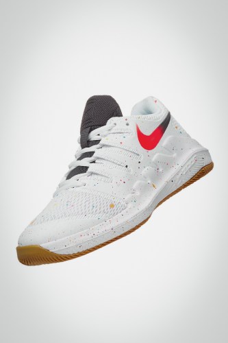 Детские теннисные кроссовки Nike Court Vapor X (белые / малиновые)
