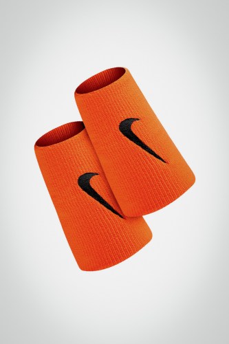Купить большие напульсники Nike Premier Double Wide (оранжевые / черные)