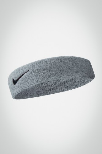 Купить повязку на голову Nike Swoosh (серая / черная)
