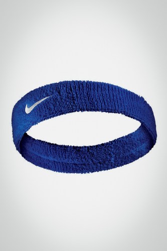 Купить повязку на голову Nike Swoosh (синяя / белая)