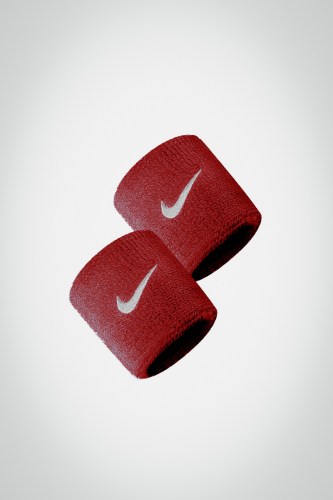 Купить напульсники Nike Swoosh (красные / белые)