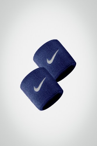 Купить напульсники Nike Swoosh (синие / белые) 