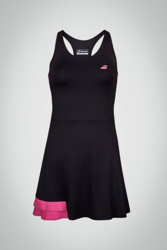 Женское платье для тенниса Babolat Compete (черное / розовое)