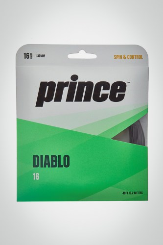 Струны для теннисной ракетки Prince Diablo 130 / 16 - 12 метров (черные)