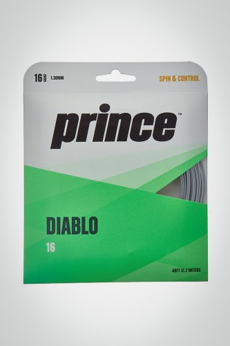 Струны для теннисной ракетки Prince Diablo 130 / 16 - 12 метров (серебристые)