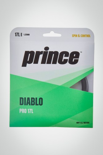 Струны для теннисной ракетки Prince Diablo Pro 120 / 17l - 12 метров (черные)