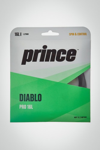 Струны для теннисной ракетки Prince Diablo Pro 125 / 16l - 12 метров (черные)