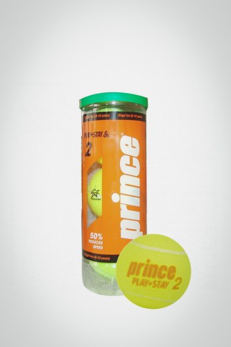 Детские мячи для большого тенниса Prince Play Stay Orange Stage 2 (3 мяча)