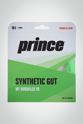 Струны для теннисной ракетки Prince Synthetic Gut Duraflex 130 / 16 - 12 метров (зеленые)