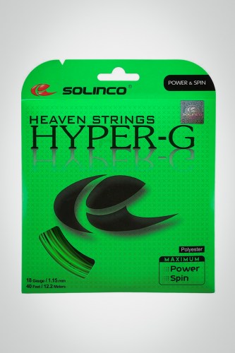 Струны для теннисной ракетки Solinco Hyper-G 115 / 18 - 12 метров (зеленые)