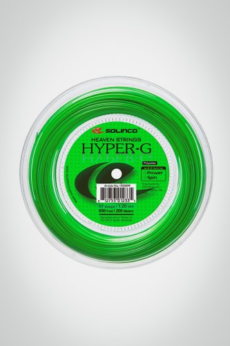 Струны для теннисной ракетки Solinco Hyper-G 120 / 17 - 200 метров (зеленые)