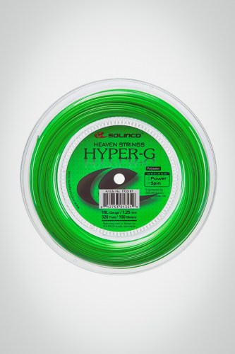 Струны для теннисной ракетки Solinco Hyper-G 125 / 16l - 200 метров (зеленые)