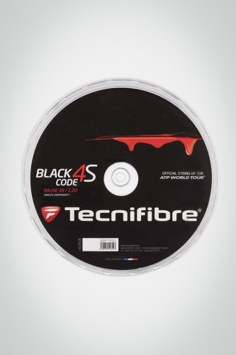 Струны для теннисной ракетки Tecnifibre Black Code 4S 120 / 18 - 200 метров (черные)