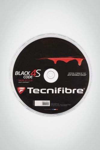 Струны для теннисной ракетки Tecnifibre Black Code 4S 125 / 17 - 200 метров (черные)