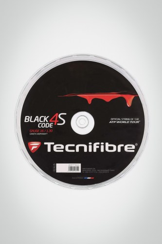 Струны для теннисной ракетки Tecnifibre Black Code 4S 130 / 16 - 200 метров (черные)
