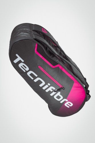 Теннисная сумка Tecnifibre Endurance x6 (серая / розовая)