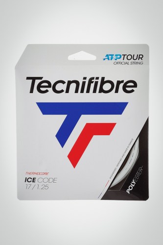 Струны для теннисной ракетки Tecnifibre Ice Code 125 / 17 - 12 метров (белые)