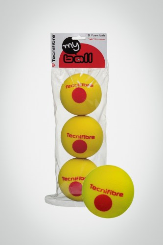 Детские поролоновые мячи для большого тенниса Tecnifibre My Ball (3 мяча)