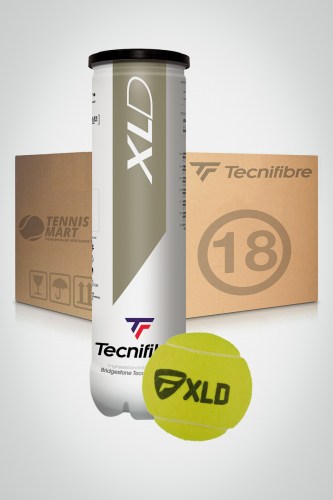 Коробка мячей для большого тенниса Tecnifibre XLD (18 банок)