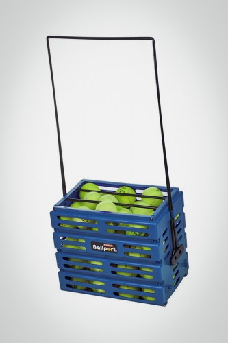 Купить корзину для теннисных мячей Tourna Ballport X80 (синяя)