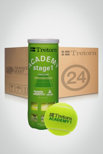 Коробка мячей для большого тенниса Tretorn Academy Green (24 банки)