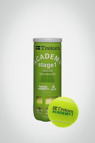 Детские мячи для большого тенниса Tretorn Academy Green (3 мяча)