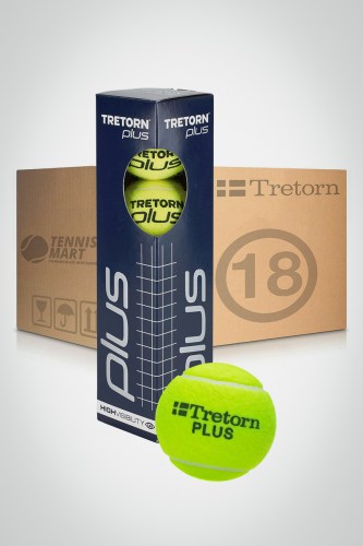 Коробка мячей для большого тенниса Tretorn Plus (18 банок)