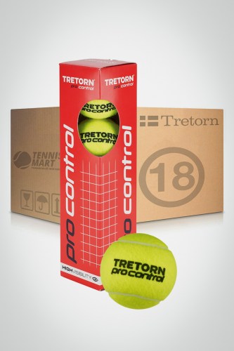 Коробка мячей для большого тенниса Tretorn Pro Contro (18 банок)