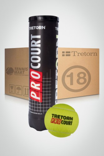 Коробка мячей для большого тенниса Tretorn Pro Court (18 банок)