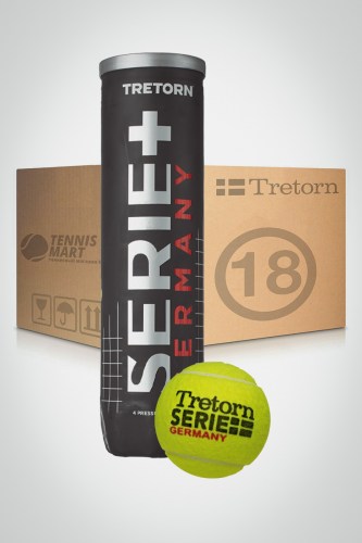 Коробка мячей для большого тенниса Tretorn Serie Plus Germany (18 банок)