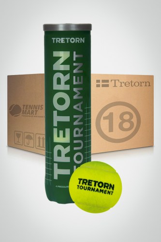 Коробка мячей для большого тенниса Tretorn Tournament (18 банок)