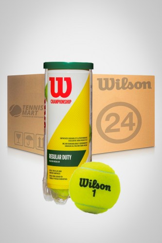 Коробка мячей для большого тенниса Wilson Championship Regular Duty (24 банки)