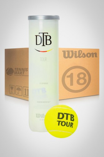 Коробка мячей для большого тенниса Wilson DTB Tour (18 банок)