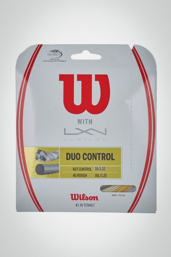 Струны для теннисной ракетки Wilson Dou Control 4G Rough 125 / 16l + NXT Control 130 / 16 - 12 метров (естественные)