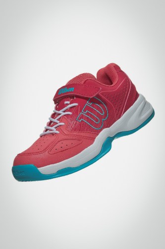 Детские теннисные кроссовки Wilson Kaos K (розовые / голубые)