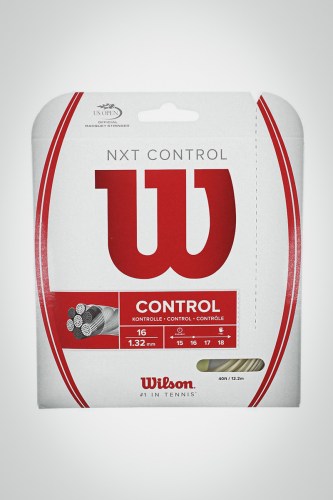 Струны для теннисной ракетки Wilson NXT Control 132 / 16 - 12 метров (естественные)