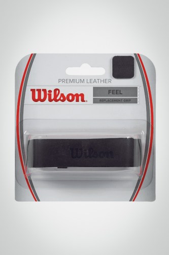 Купить базовую намотку Wilson Premium Leather Grip (черная) 