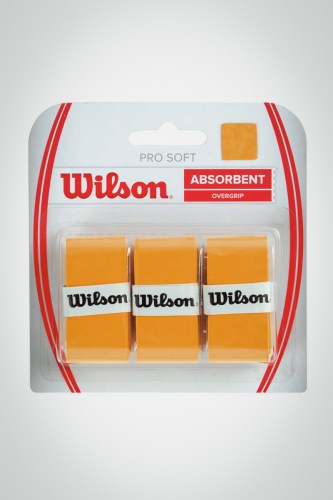 Купить овергрип Wilson Pro Soft x3 (оранжевый)