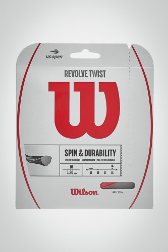 Струны для теннисной ракетки Wilson Revolve Twist 130 / 16 - 12 метров (красные)