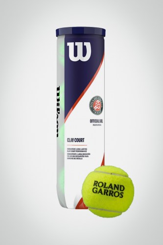 Мячи для большого тенниса Wilson Roland Garros Official Clay Court (4 мяча)