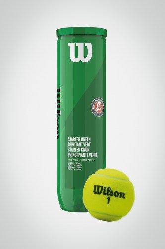 Мячи для большого тенниса Wilson Roland Garros Starter Green (4 мяча)