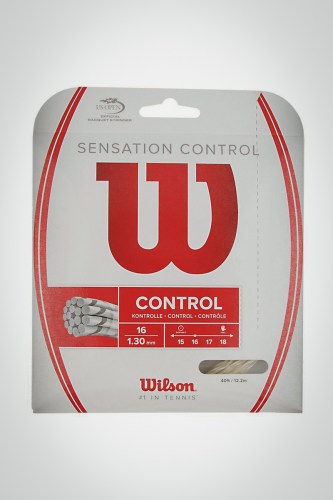 Струны для теннисной ракетки Wilson Sensation Control 130 / 16 - 12 метров (естественные)