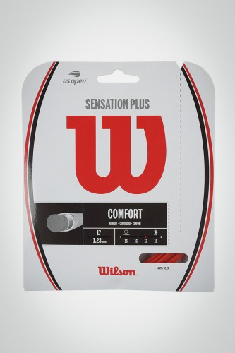 Струны для теннисной ракетки Wilson Sensation Plus 128 / 17 - 12 метров (красные)