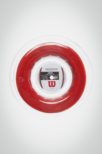 Струны для теннисной ракетки Wilson Sensation Plus 128 / 17 - 200 метров (красные)
