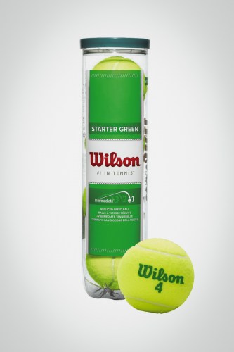 Мячи для большого тенниса Wilson Starter Green (4 мяча)