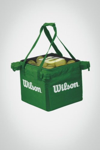 Купить сумку для теннисных мячей Wilson Teaching Bag (зеленая)