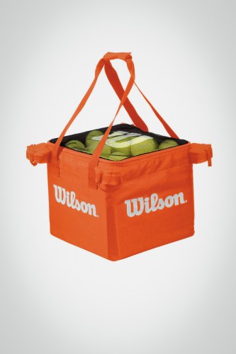 Купить сумку для теннисных мячей Wilson Teaching Bag (оранжевая)