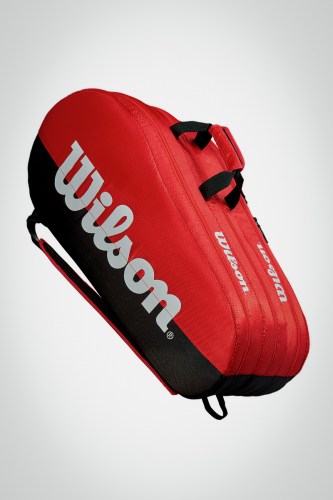 Купить теннисную сумку Wilson Team 3 Comp x15 (красная / черная)