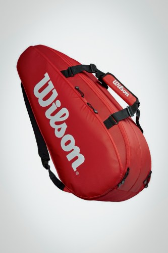 Купить теннисную сумку Wilson Tour 2 Comp Large x9 (красная)